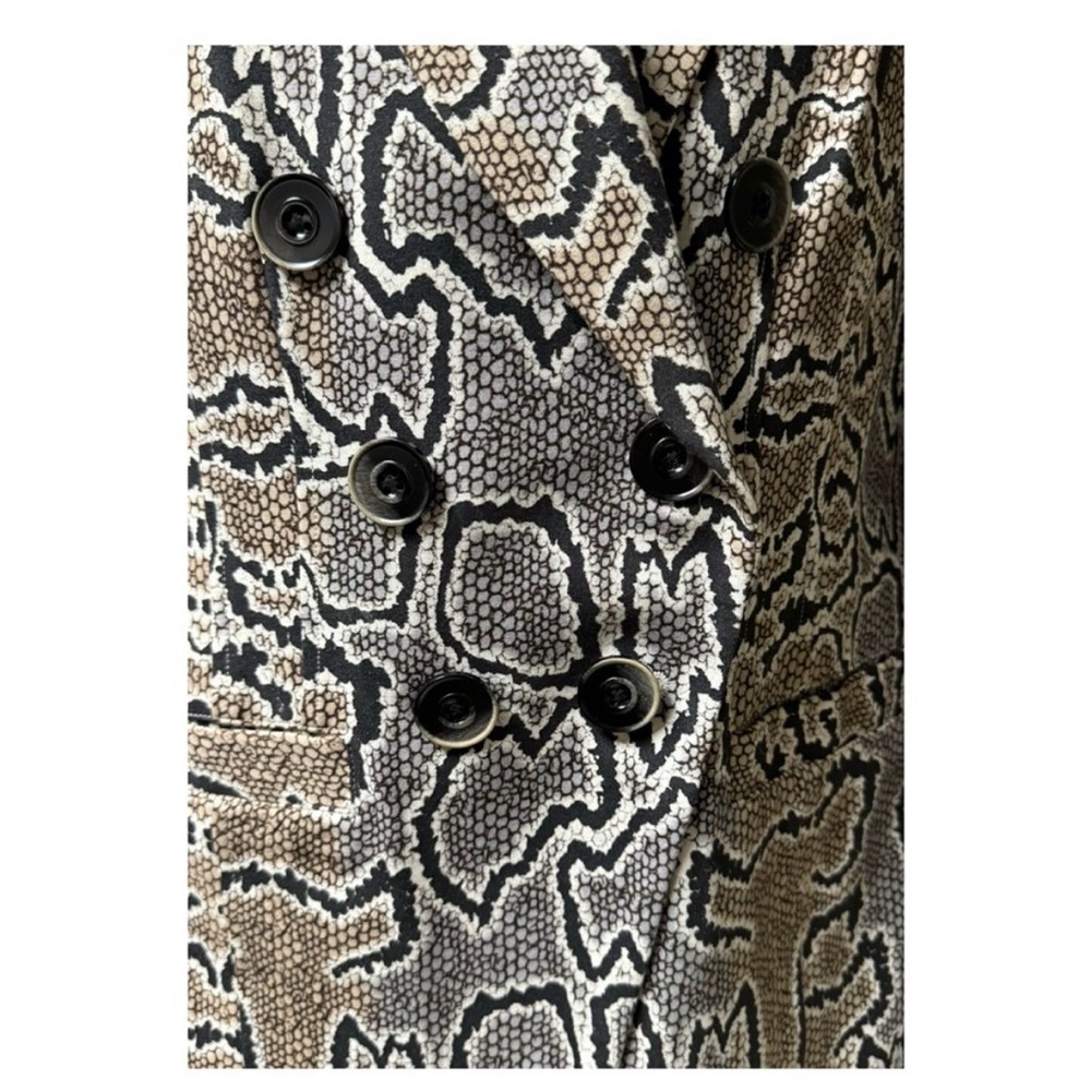 CAbi Python Print Double Breasted Blazer Jacket S… - image 11